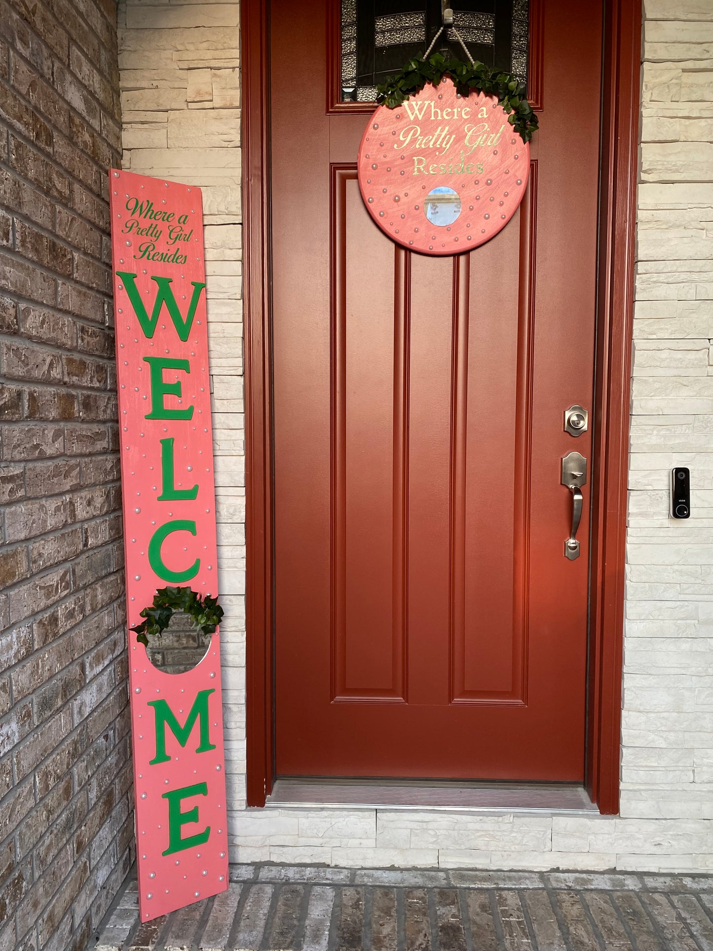 Pretty Girl Welcome Sign