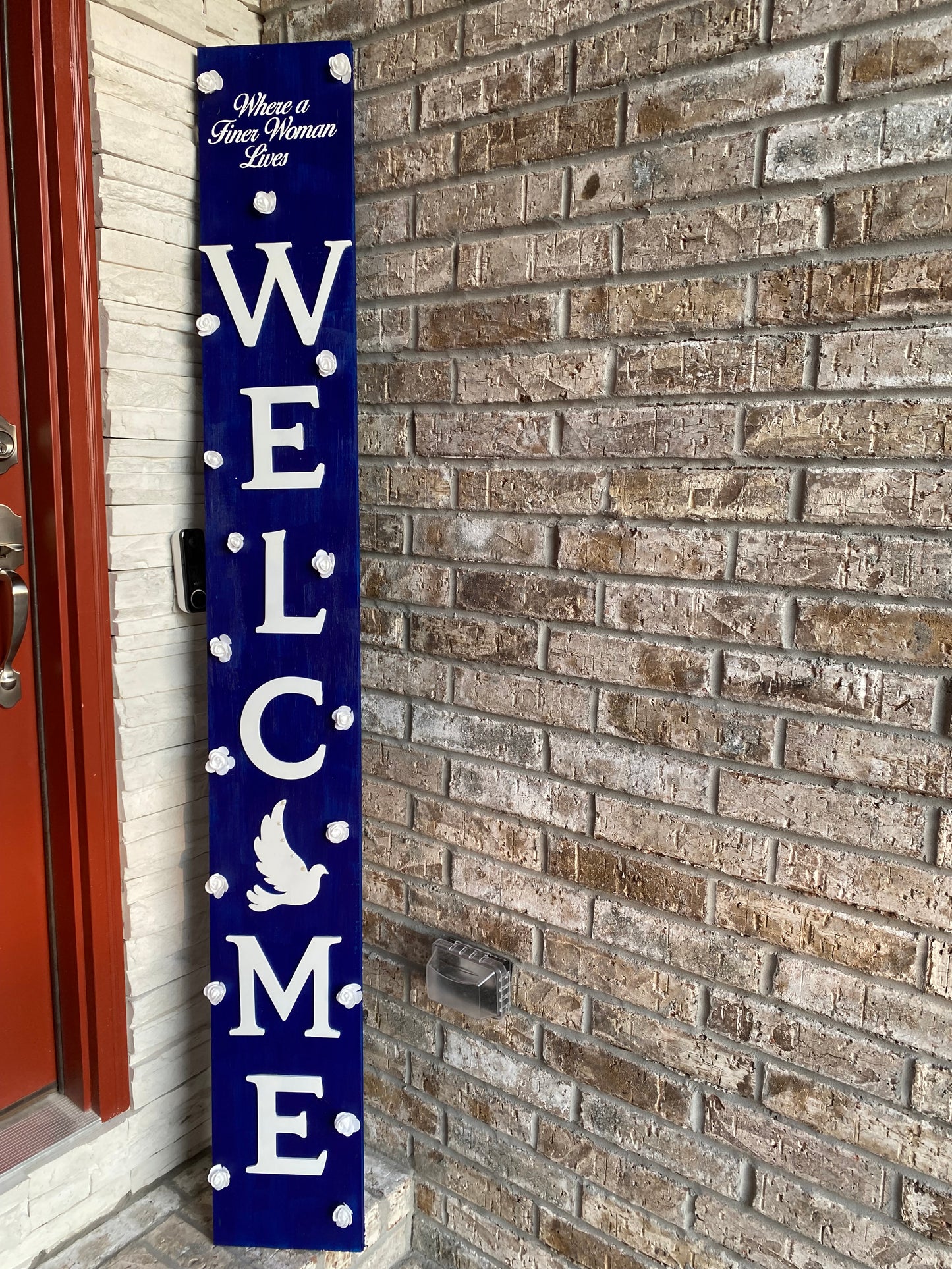 Finer Woman Welcome Sign