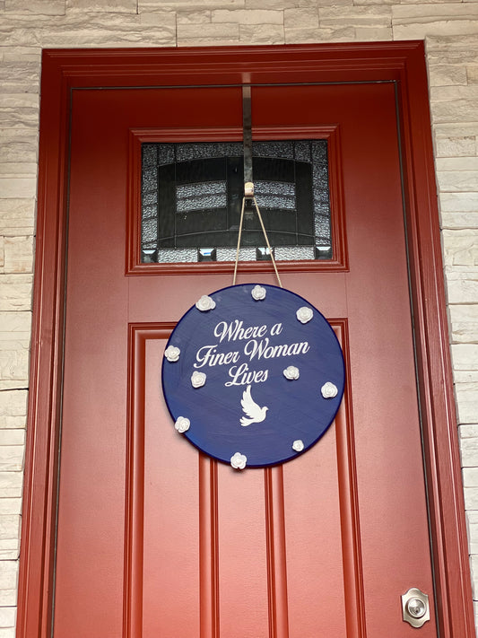 Finer Woman Door Hanger